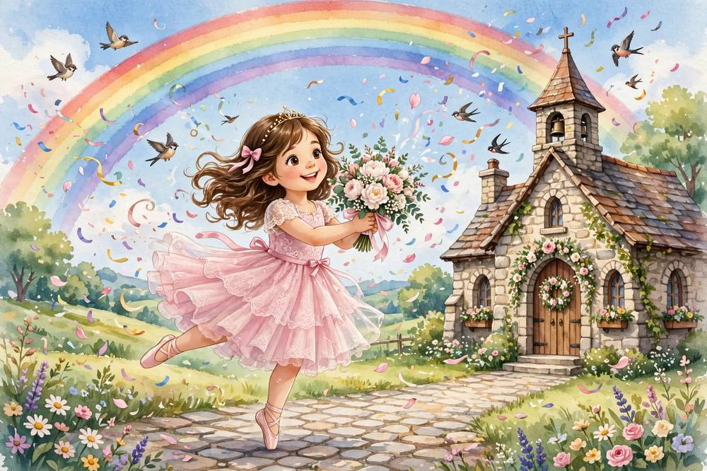Storybook art for “A Big Day For A Little Princess”
